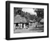 Native Huts, Jamaica, C1905-Adolphe & Son Duperly-Framed Giclee Print