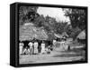 Native Huts, Jamaica, C1905-Adolphe & Son Duperly-Framed Stretched Canvas