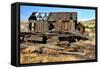 Native Indian Abandoned Building-sphraner-Framed Stretched Canvas