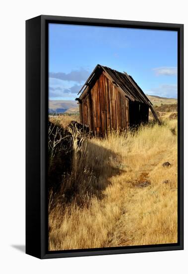 Native Indian Abandoned Building-sphraner-Framed Stretched Canvas