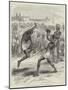 Native Indian Soldiers' Games in Camp at Malta, a Match at Single-Stick-null-Mounted Giclee Print