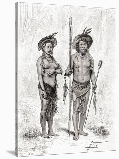 Native Indians from Rio Branco, South America-null-Stretched Canvas