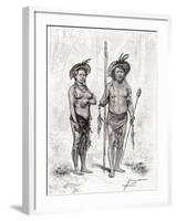 Native Indians from Rio Branco, South America-null-Framed Giclee Print