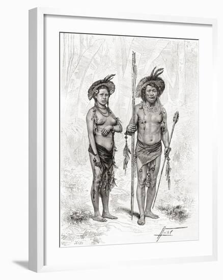 Native Indians from Rio Branco, South America-null-Framed Giclee Print