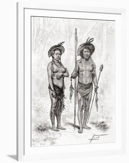 Native Indians from Rio Branco, South America-null-Framed Giclee Print