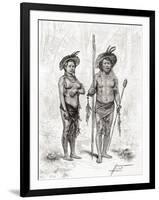 Native Indians from Rio Branco, South America-null-Framed Giclee Print