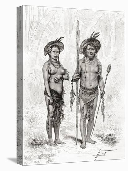 Native Indians from Rio Branco, South America-null-Stretched Canvas