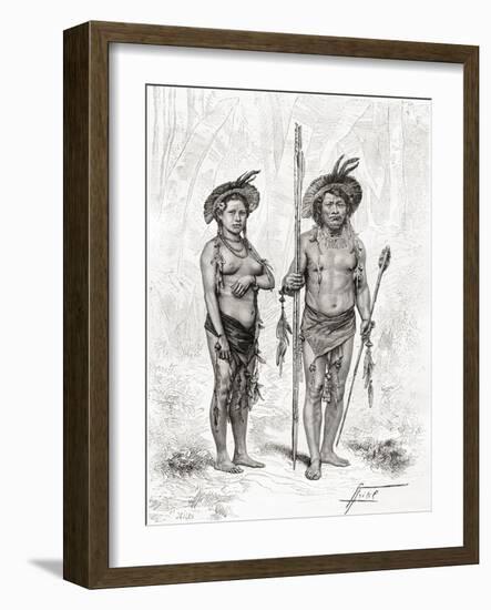 Native Indians from Rio Branco, South America-null-Framed Giclee Print