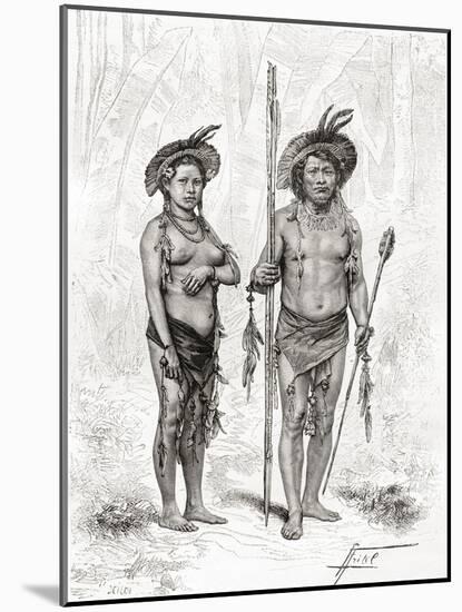Native Indians from Rio Branco, South America-null-Mounted Giclee Print