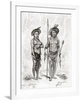 Native Indians from Rio Branco, South America-null-Framed Giclee Print