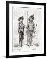 Native Indians from Rio Branco, South America-null-Framed Giclee Print