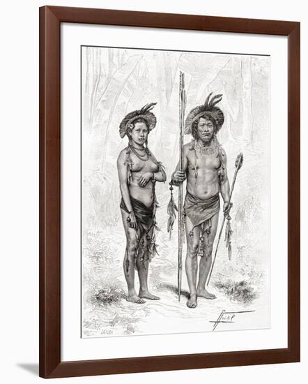 Native Indians from Rio Branco, South America-null-Framed Giclee Print