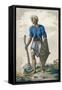 Native Indonesian Farmer from Java-null-Framed Stretched Canvas