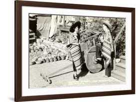 Native Mexicans, Olvera Street, Los Angeles, California-null-Framed Premium Giclee Print