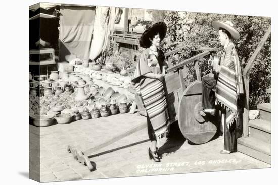 Native Mexicans, Olvera Street, Los Angeles, California-null-Stretched Canvas