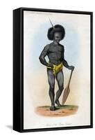 Native of the Papua Islands, C1840-J Bull-Framed Stretched Canvas