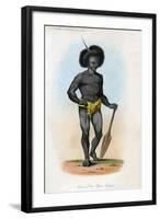 Native of the Papua Islands, C1840-J Bull-Framed Giclee Print