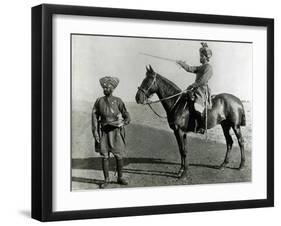 Native Officer and Non-Commissioned Officer, Central India Horse, c.1896-null-Framed Giclee Print