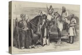 Native Officers and Soldiers in the East India Company's Service-William Carpenter-Stretched Canvas