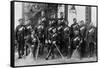 Native Officers of the 44th Gurkhas, Indian Army, 1896-Bourne & Shepherd-Framed Stretched Canvas