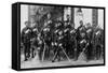 Native Officers of the 44th Gurkhas, Indian Army, 1896-Bourne & Shepherd-Framed Stretched Canvas