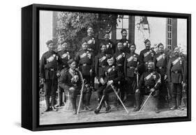 Native Officers of the 44th Gurkhas, Indian Army, 1896-Bourne & Shepherd-Framed Stretched Canvas