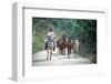 Native people on horses, Costa Rica-null-Framed Premium Giclee Print