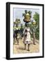 Native People on their Way to Market in Kingston, Jamaica, c.1890-null-Framed Giclee Print