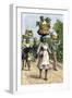 Native People on their Way to Market in Kingston, Jamaica, c.1890-null-Framed Giclee Print