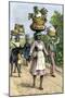 Native People on their Way to Market in Kingston, Jamaica, c.1890-null-Mounted Giclee Print