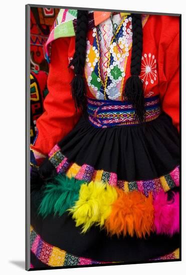 Native Peruvian Dancer and Dress-Darrell Gulin-Mounted Photographic Print