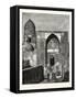 Native Police at the Gate of the Mosque of Shah Zindeh, Samarcand-null-Framed Stretched Canvas