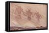 Native Pueblo rock art, Lower Calf Creek Falls Trail, Grand Staircase-Escalante National Monument, -Michael Nolan-Framed Stretched Canvas