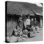 Native Shop and Customers, Near Mogok, Northern Burma, C1900s-Underwood & Underwood-Stretched Canvas