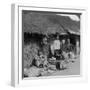 Native Shop and Customers, Near Mogok, Northern Burma, C1900s-Underwood & Underwood-Framed Photographic Print