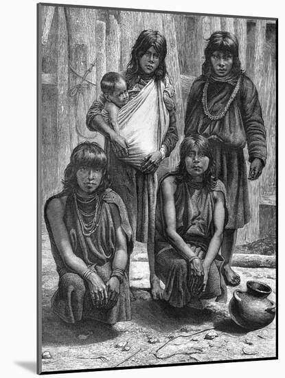 Native South Americans, 19th Century-E Ronjat-Mounted Giclee Print