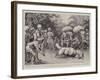 Native Sport in India, a Ram Fight in Bengal-William T. Maud-Framed Giclee Print