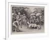 Native Sport in India, a Ram Fight in Bengal-William T. Maud-Framed Giclee Print