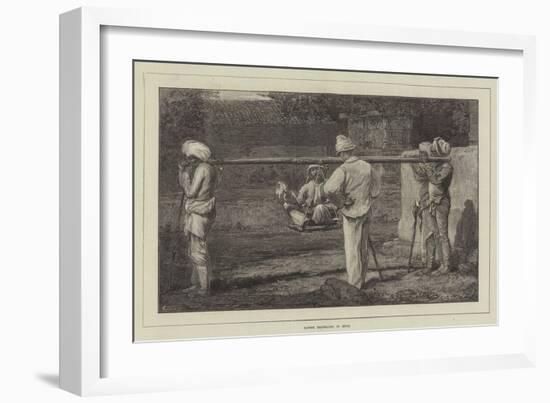 Native Travelling in India-Felix Regamey-Framed Giclee Print