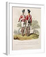 Native Troops in the East India Company's Service, 1815-Charles Hamilton Smith-Framed Giclee Print