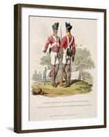 Native Troops in the East India Company's Service, 1815-Charles Hamilton Smith-Framed Giclee Print