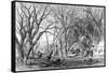 Native U.S. Sugar Camp-Seth Eastman-Framed Stretched Canvas