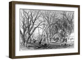 Native U.S. Sugar Camp-Seth Eastman-Framed Art Print