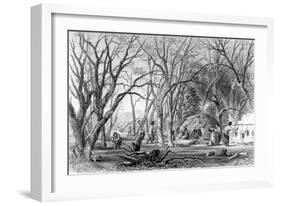 Native U.S. Sugar Camp-Seth Eastman-Framed Art Print