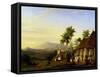 Native Village in Celebes, Now Sulawesi-Antoine Auguste Antoine Joseph Payen-Framed Stretched Canvas