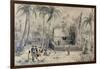 Native Village in Tahiti, circa 1841-48-Maximilien Radiguet-Framed Giclee Print