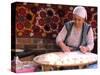Native Woman Baking Bread in Istanbul, Turkey-Bill Bachmann-Stretched Canvas