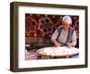 Native Woman Baking Bread in Istanbul, Turkey-Bill Bachmann-Framed Photographic Print