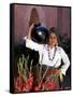 Native Woman, Tourism in Oaxaca, Mexico-Bill Bachmann-Framed Stretched Canvas