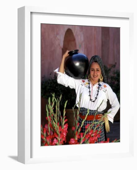 Native Woman, Tourism in Oaxaca, Mexico-Bill Bachmann-Framed Photographic Print